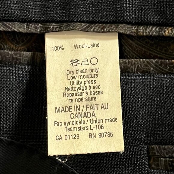 Ralph Lauren Sport Coat Jacket Blazer Mens 40L Blue Twill 100% Wool 2 Button - Picture 7 of 16